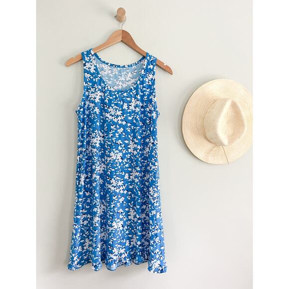 Draper James | Grace and Charm Floral Ruffle Nightgown | Blue Shadow | Sz S/M - Picture 2 of 7